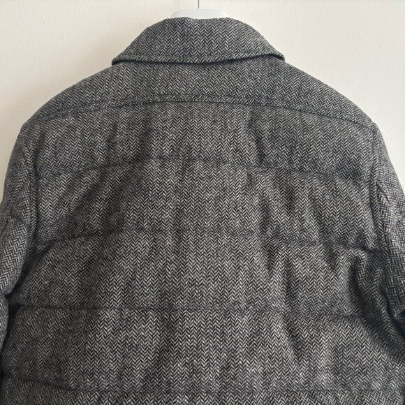BNWOT Polo Ralph Lauren Wool Herringbone 750 Down Puffer Overshirt/Jacket -Small - Picture 9 of 14